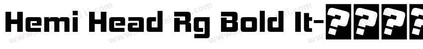 Hemi Head Rg Bold It字体转换